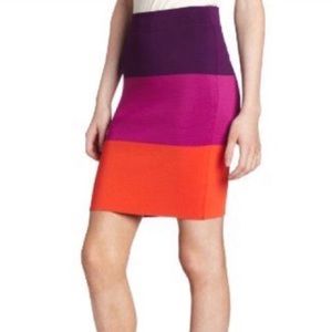 BCBG Scarlett Colorblock Pencil Skirt Size Small